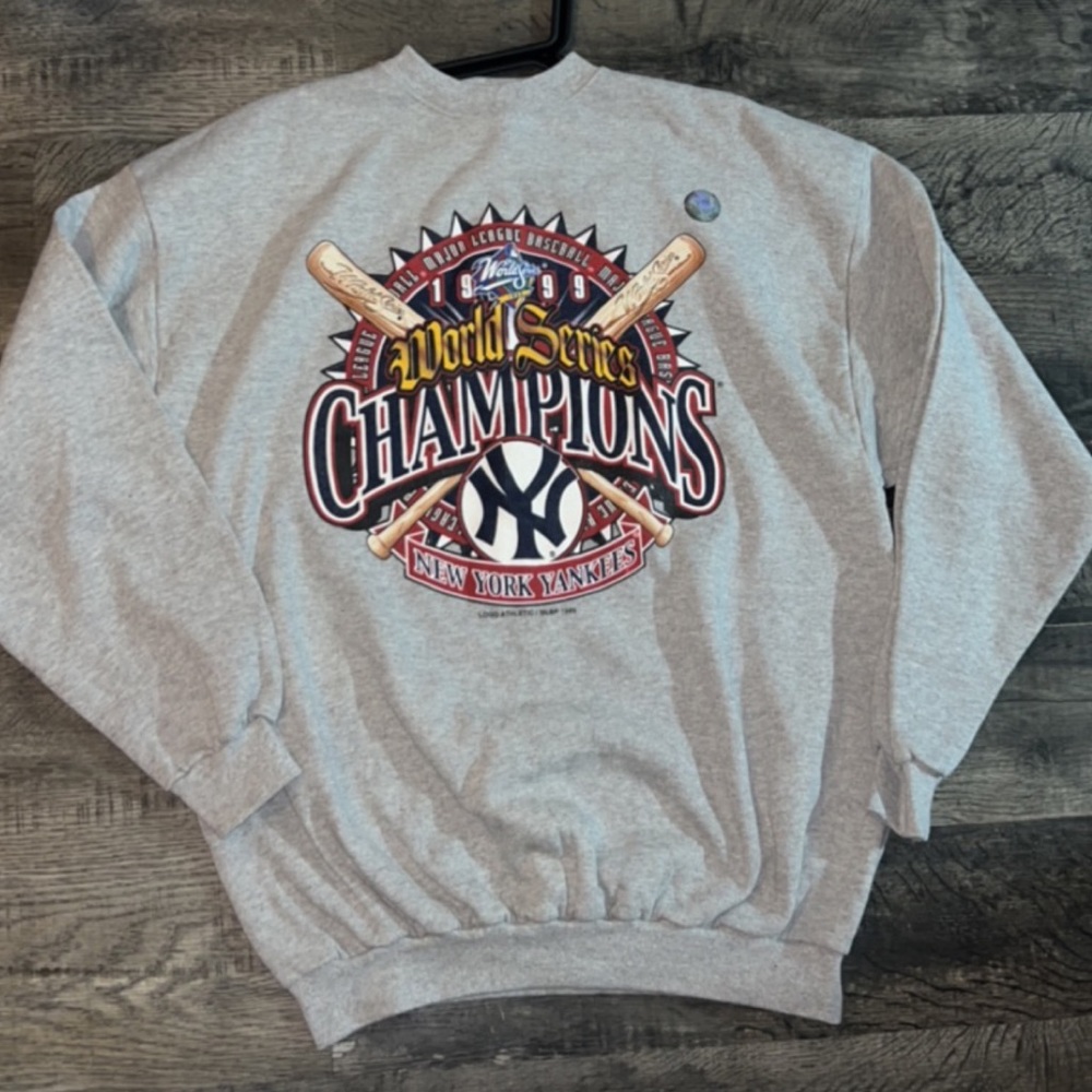 Vintage Yankees World Series champions crew neck